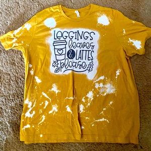 Legging, Leaves and Lattes 4X Shirt Like New!